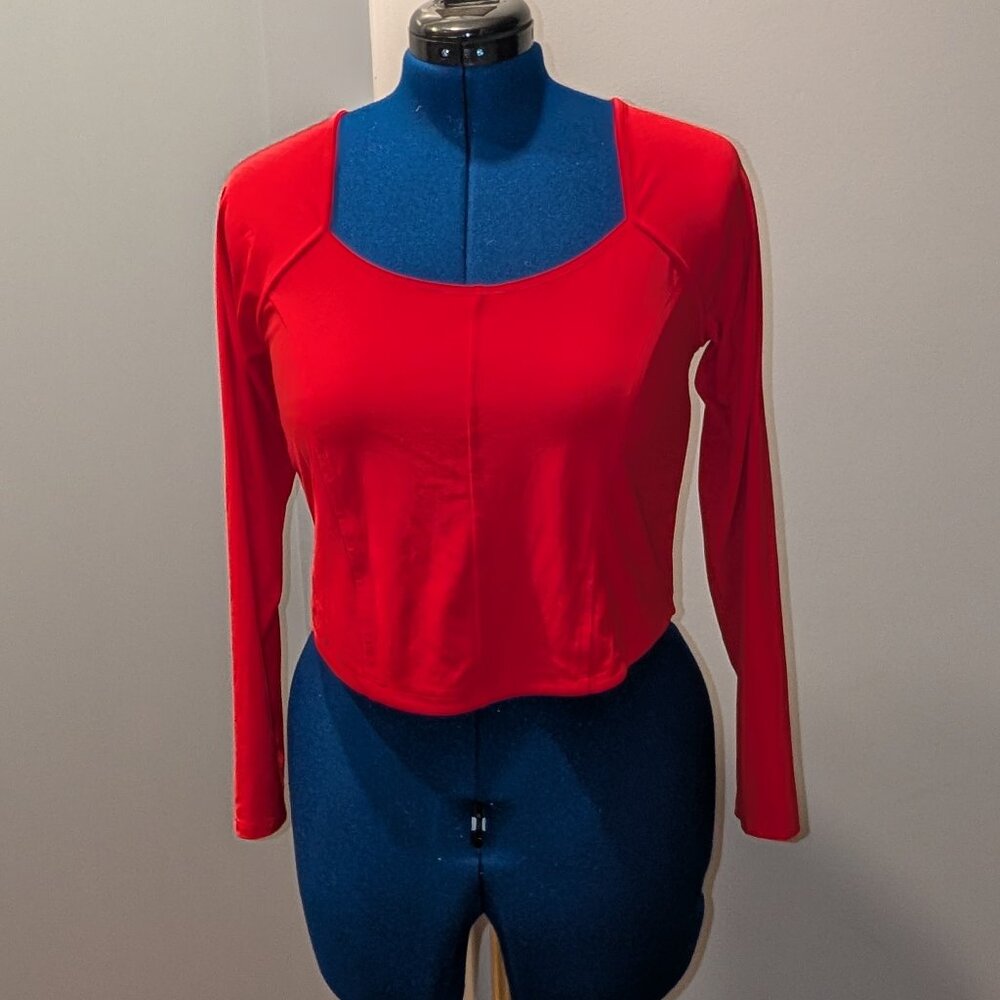 All in Motion fitted long sleeve cropped yoga top  Size:  XL